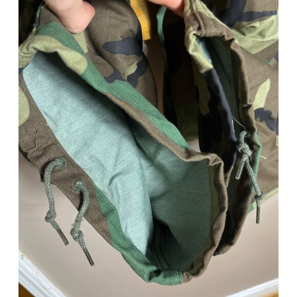 NOS US Military Cold Weather Trousers 1987 Woodland Camo Cargo M-Long - Picture 7 of 9